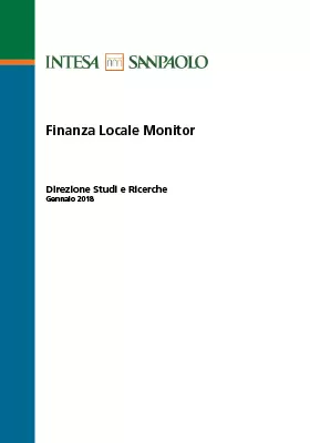 Finanza Locale Monitor - Gennaio 2018